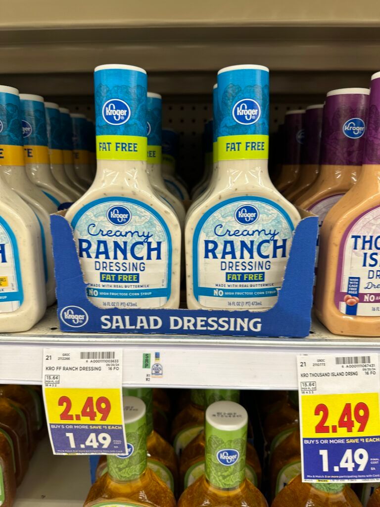 kroger salad dressing shelf image (6)