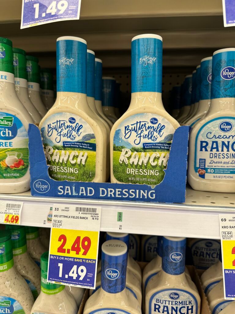 kroger salad dressing shelf image (6)