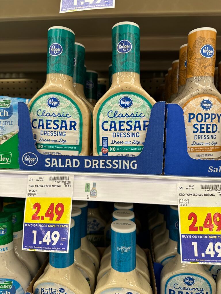 kroger salad dressing shelf image (6)