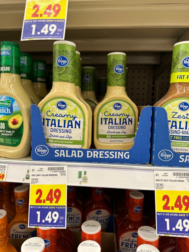 kroger salad dressing shelf image (6)