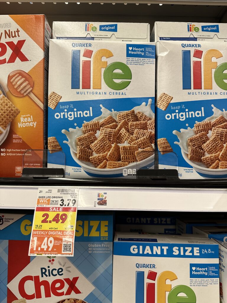 life cereal kroger shelf image (2)