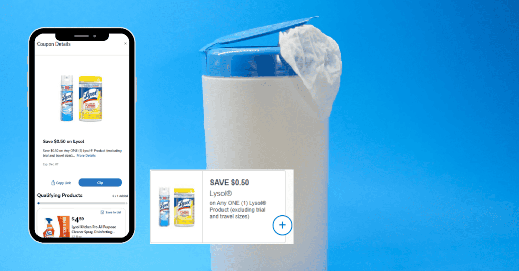 lysol wipes and spray bogo digital print