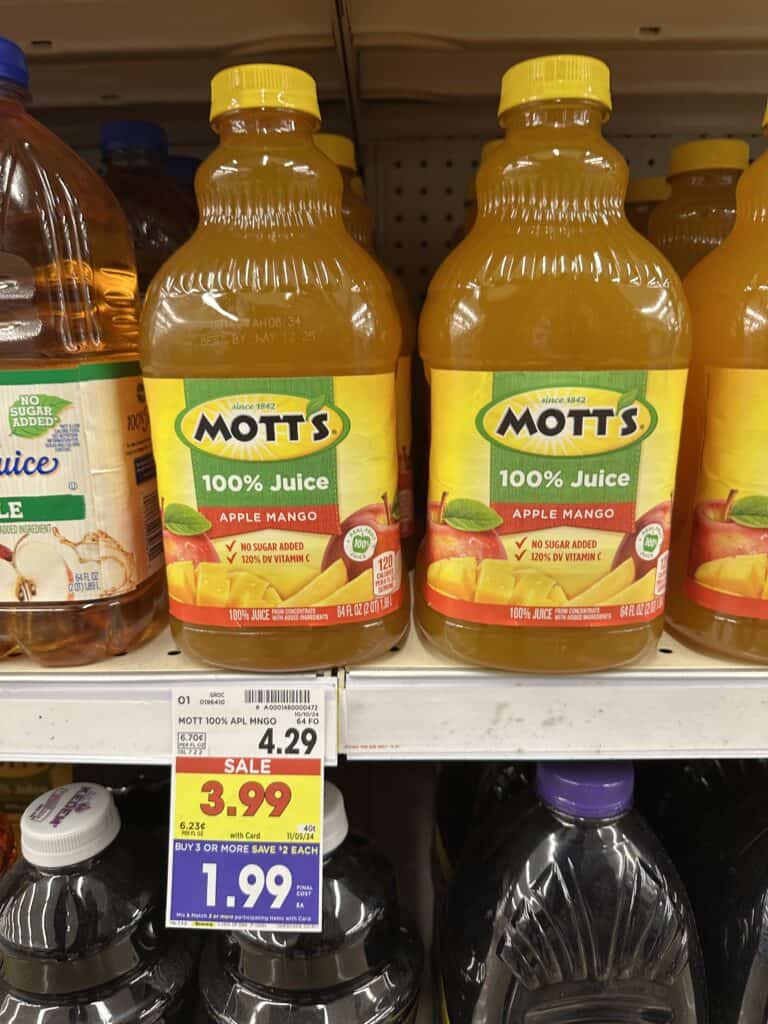 motts apple juice kroger shelf image (1)