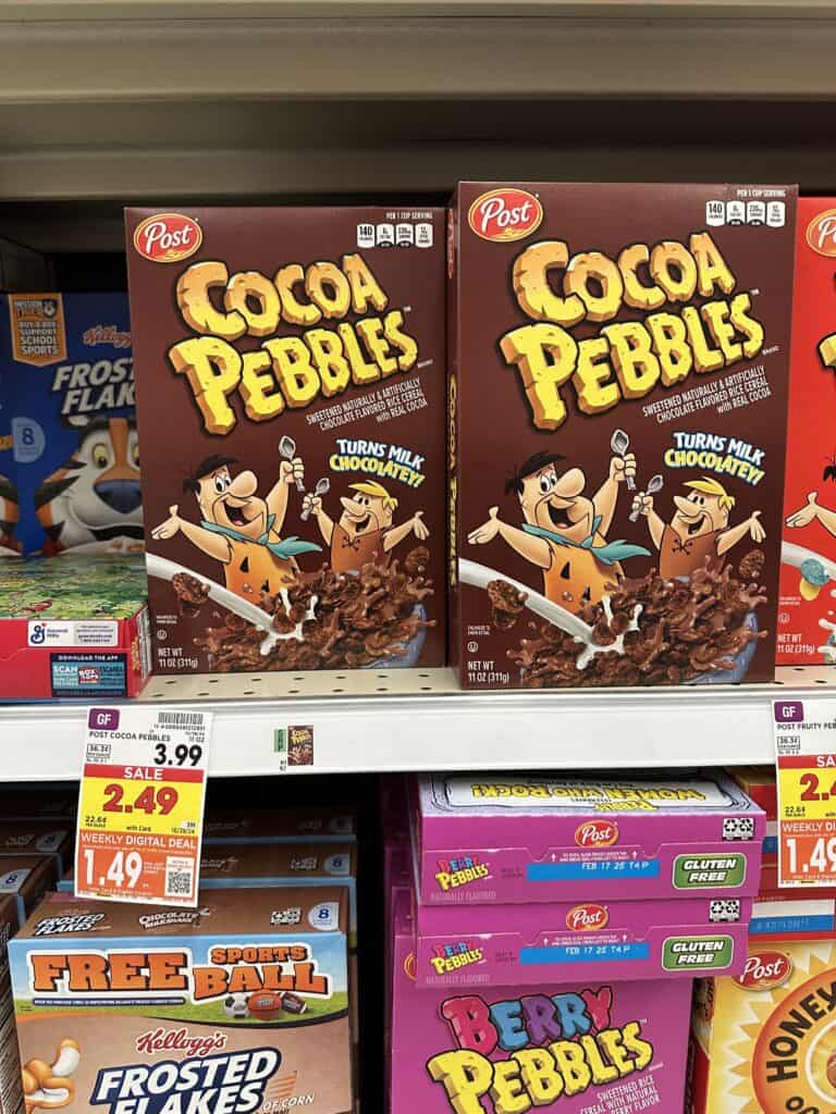 post cereal kroger shelf image