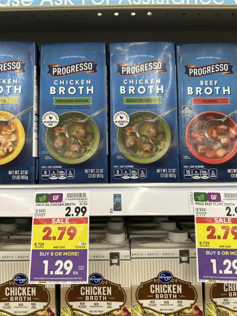 progresso broths kroger shelf image (1)