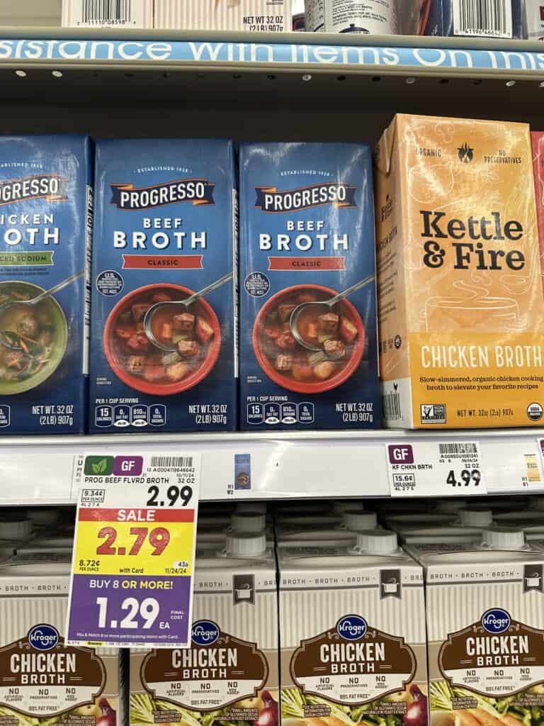 progresso broths kroger shelf image (1)