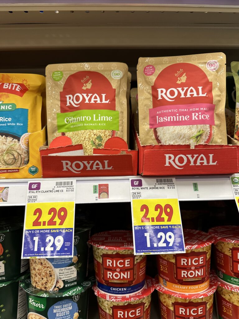 royal ready to heat rice kroger shelf image