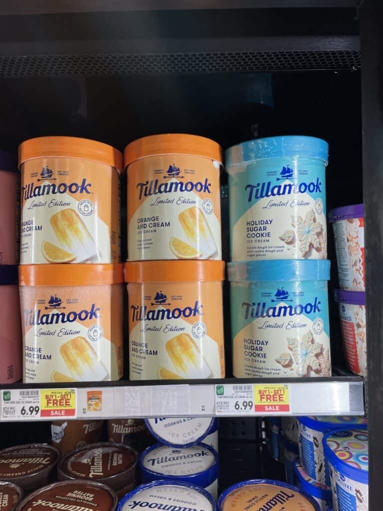 tillamook ice cream kroger shelf image (2)