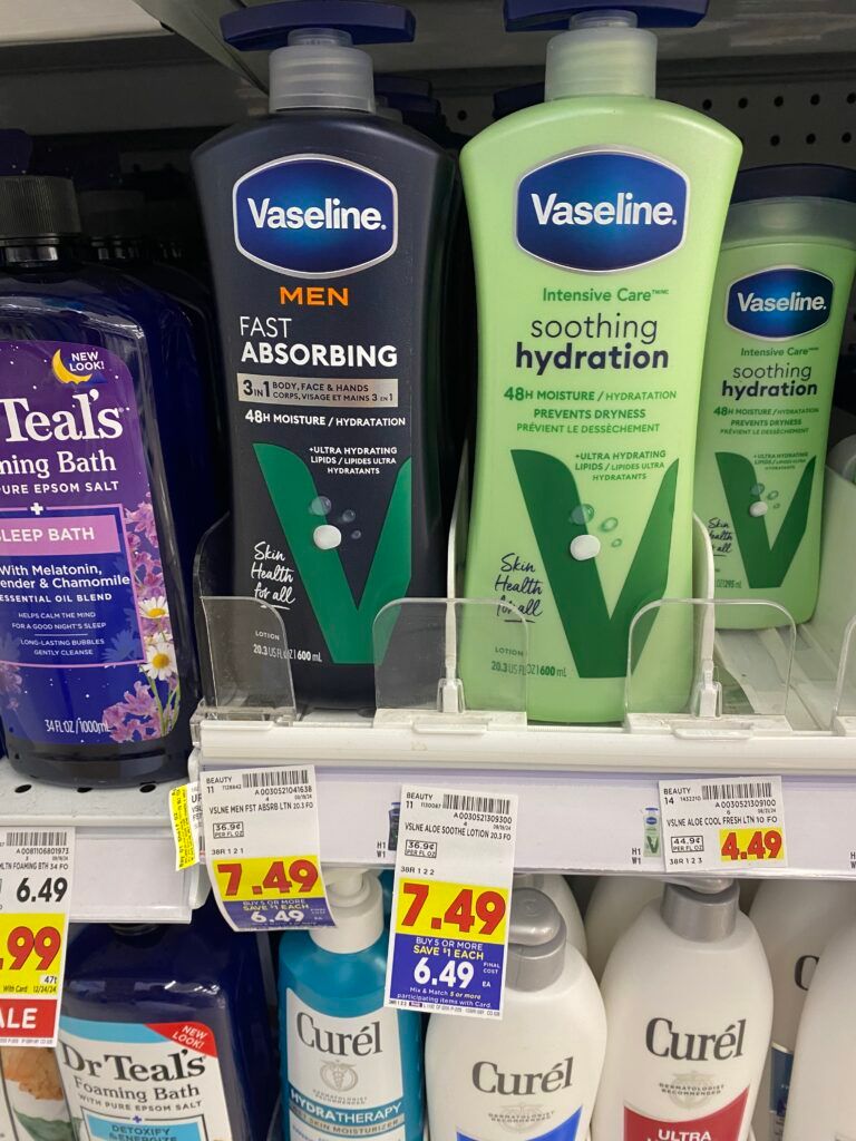 vaseline body lotion kroger shelf image (1)