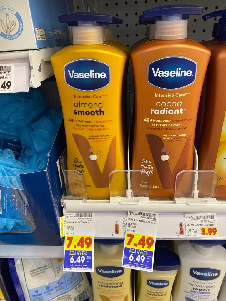 vaseline body lotion kroger shelf image (1)