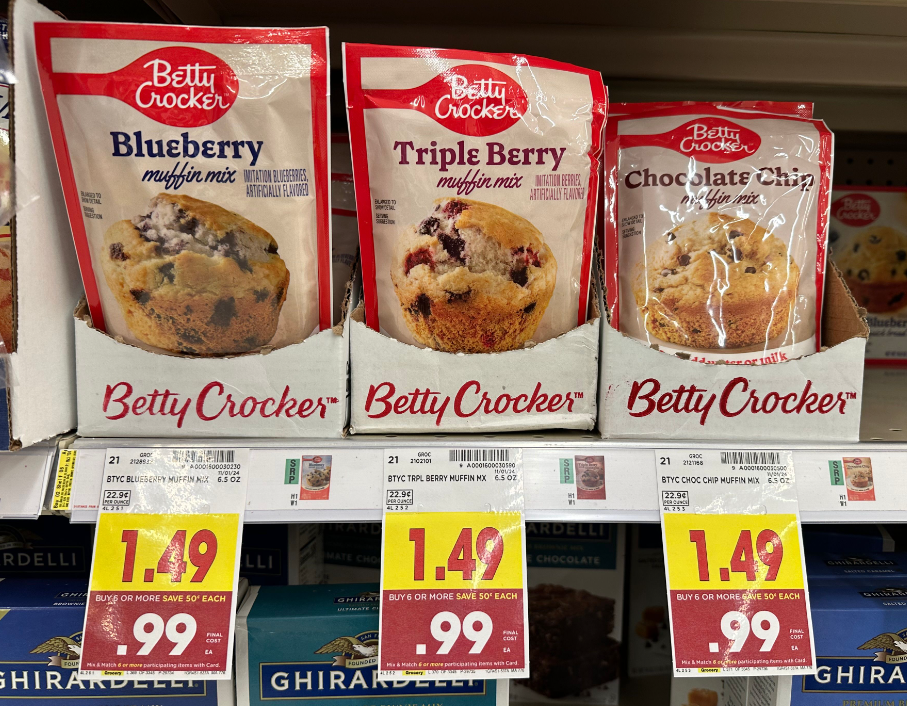 Betty Crocker Muffin Mixes Kroger Shelf Image