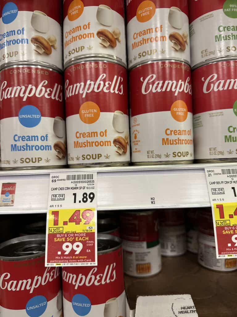 Campbell's Cans kroger shelf image (1)