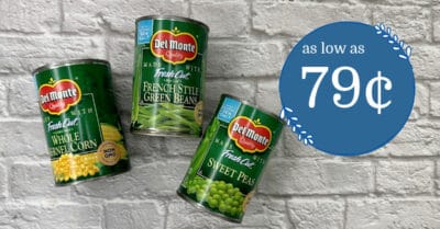 Del Monte Canned Vegetables Kroger Krazy 1