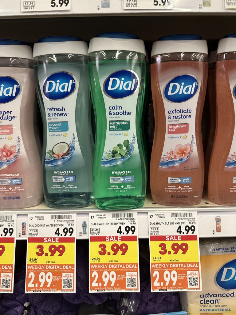 Dial Body Wash Kroger Shelf Image