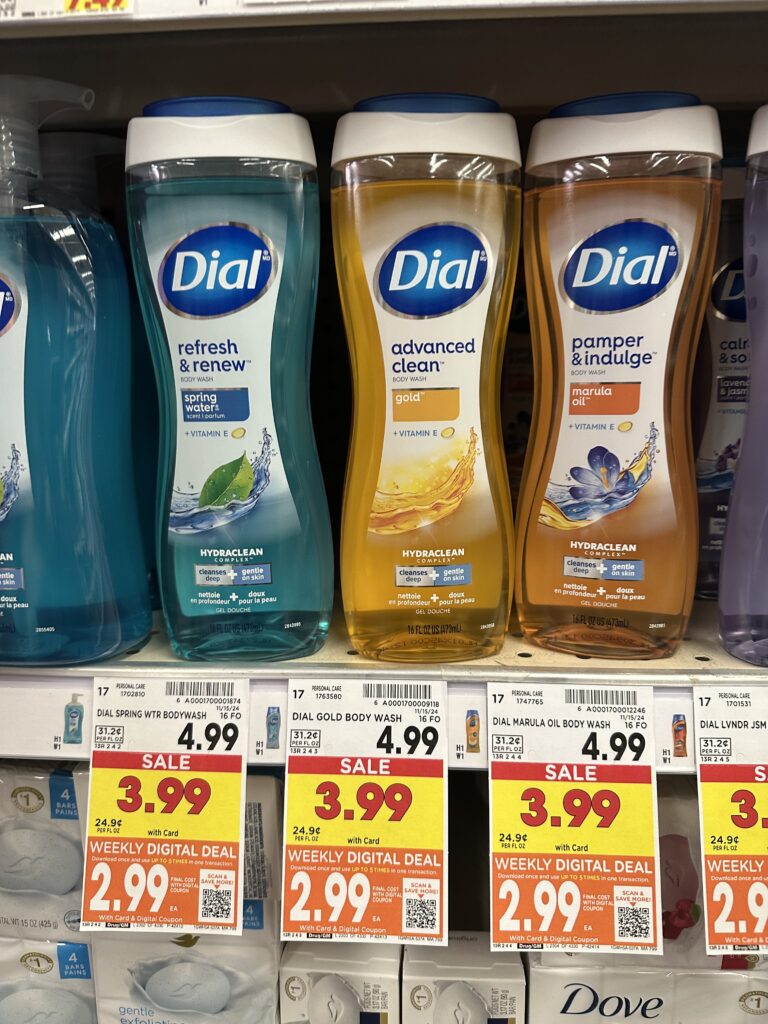 Dial Body Wash Kroger Shelf Image