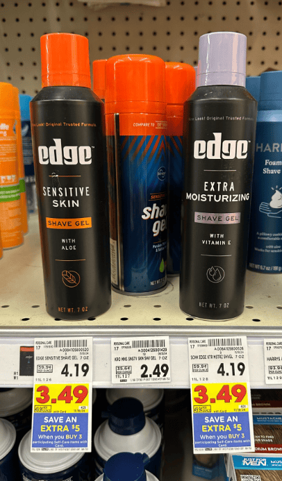 Edge Shave Gel Kroger Shelf Image