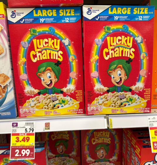 General Mills Cereals Kroger Shelf Image