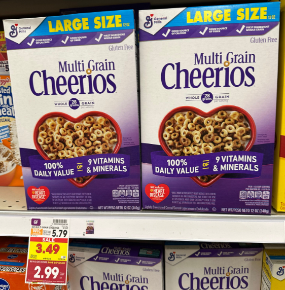 General Mills Cereals Kroger Shelf Image