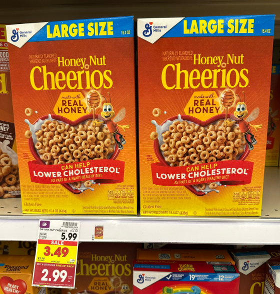 General Mills Cereals Kroger Shelf Image