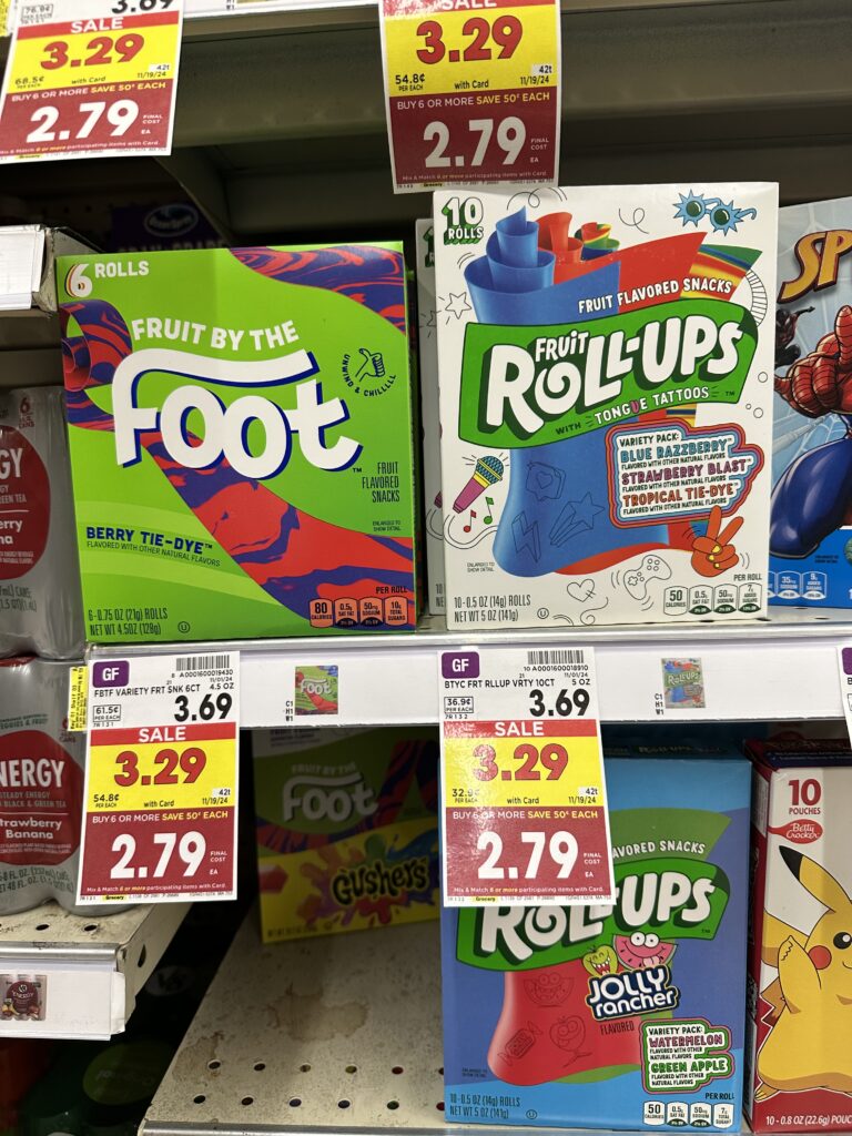 General Mills Fruit Snacks Kroger Shelf Image (1)