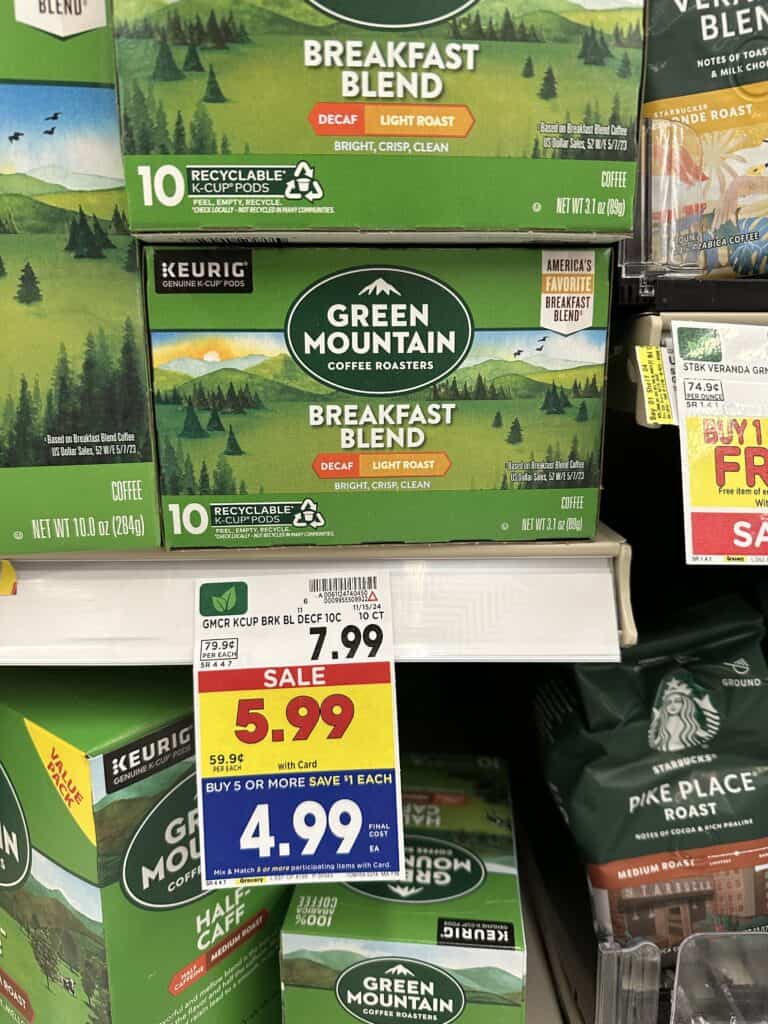 Green Mountain Donut Shot Coffee Kroger Shelf Images 