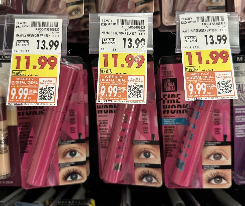 Maybelline FIrework Mascara Kroger Shelf Image