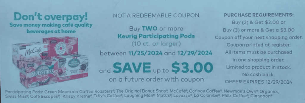 Keurig Catalina Kroger