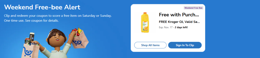 Kroger Weekend Freebee Coupon