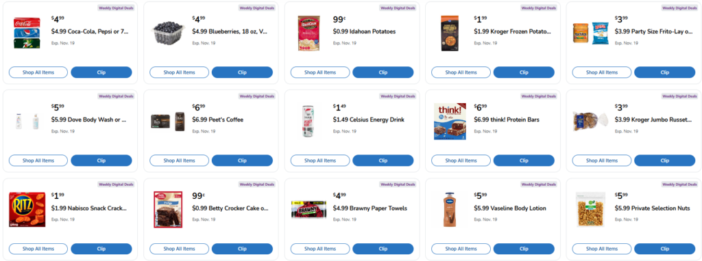 Kroger Weekly Digital coupons