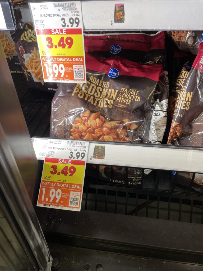 Kroger frozen potatoes shelf images 