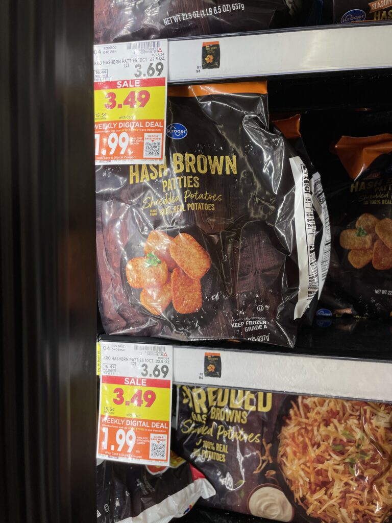 Kroger frozen potatoes shelf images 