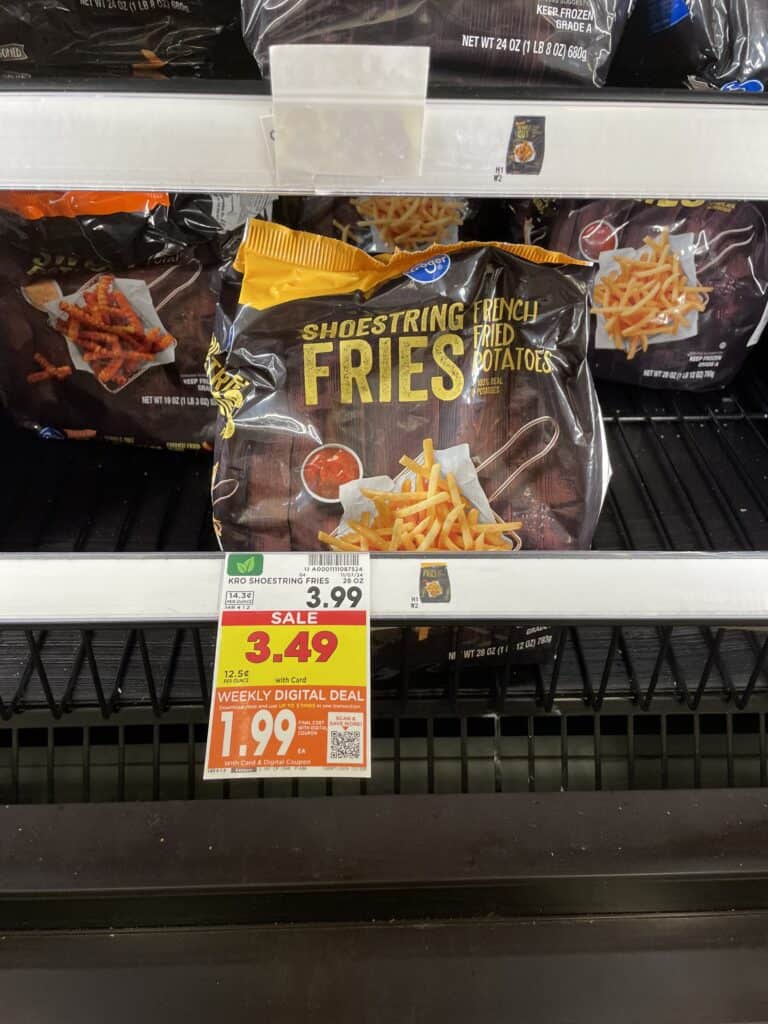 Kroger frozen potatoes shelf images 