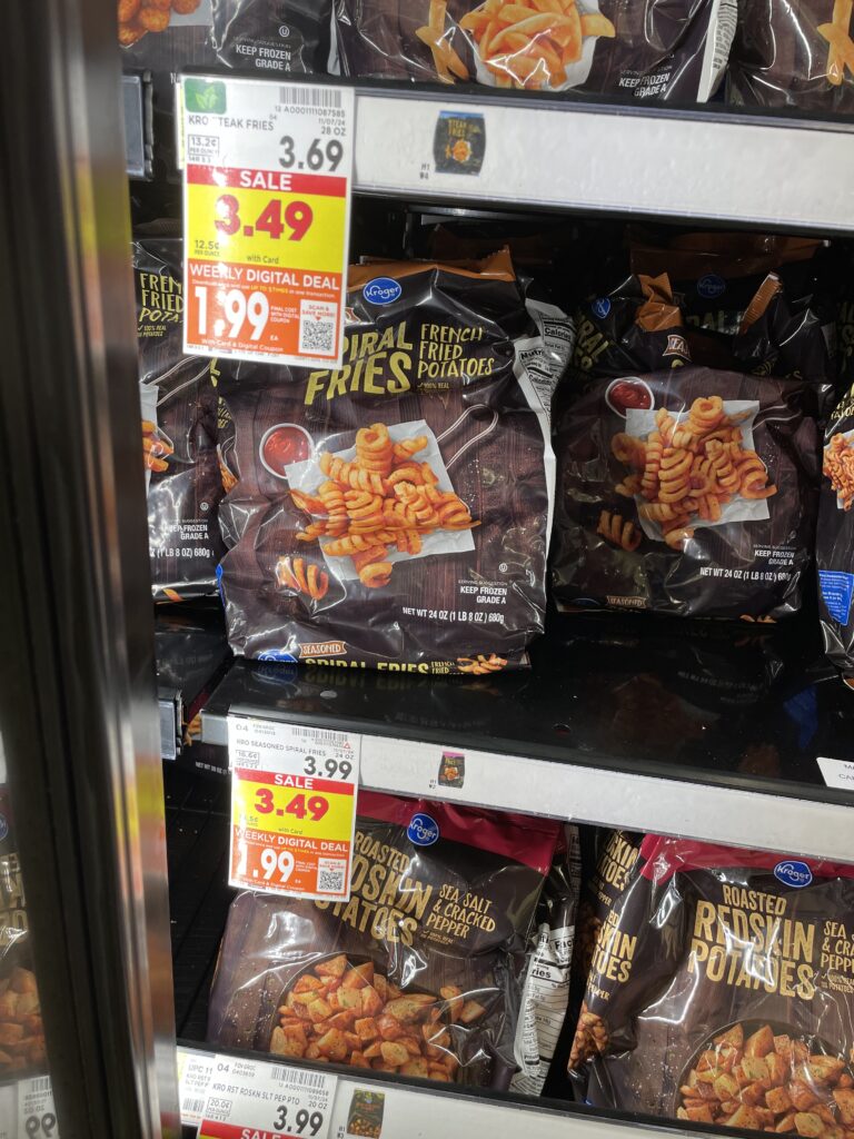 Kroger frozen potatoes shelf images 