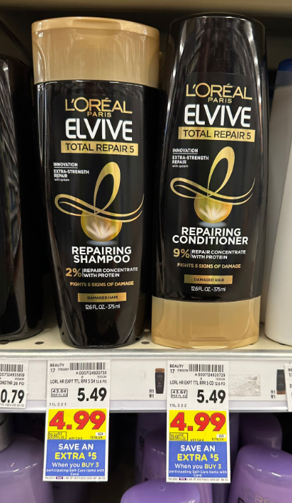 L'Oreal Elvive Kroger Shelf Image