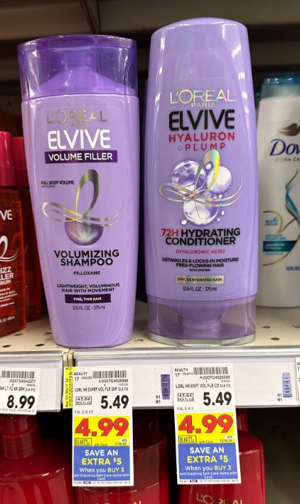 L'Oreal Elvive Kroger Shelf Image