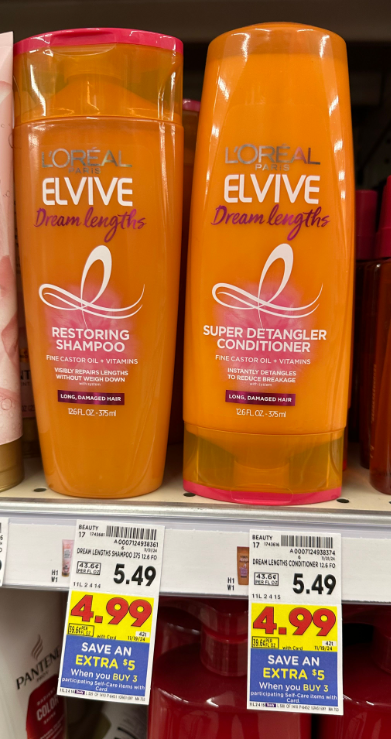 L'Oreal Elvive Kroger Shelf Image