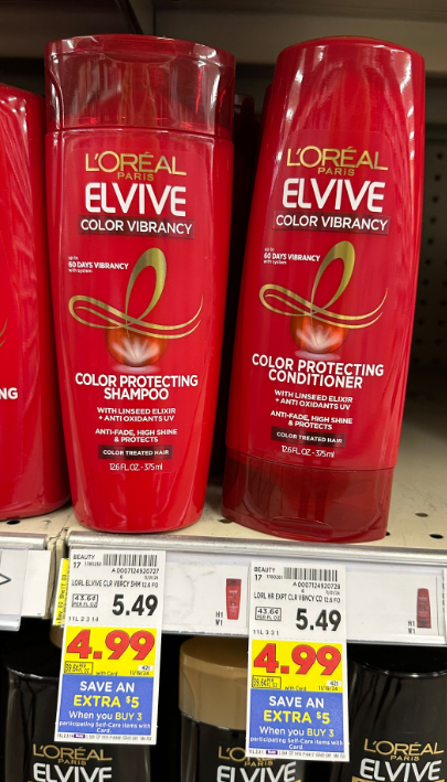 L'Oreal Elvive Kroger Shelf Image