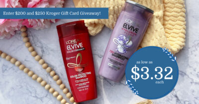 L'Oreal Elvive Shampoo & Conditioner Kroger Krazy