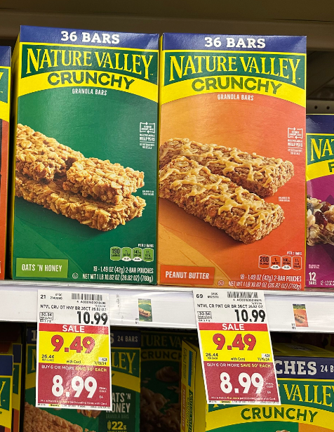 Nature Valley Granola Bars Kroger Shelf Image