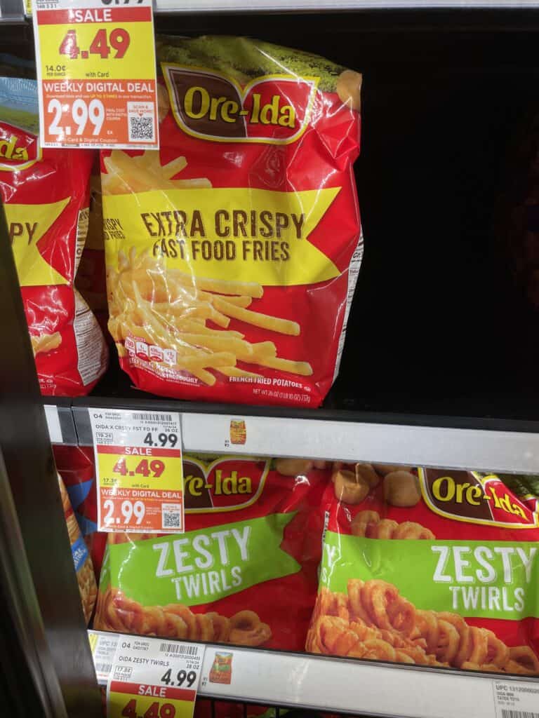 Ore-Ida Frozen Potatoes Kroger Shelf Image 