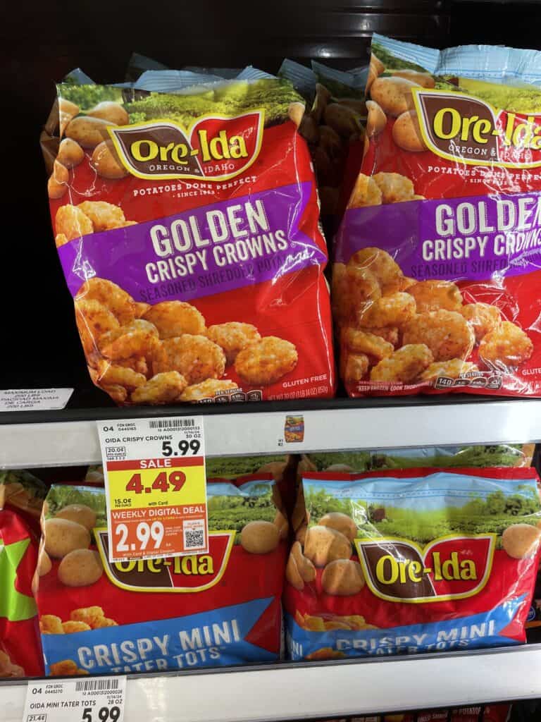 Ore-Ida Frozen Potatoes Kroger Shelf Image 