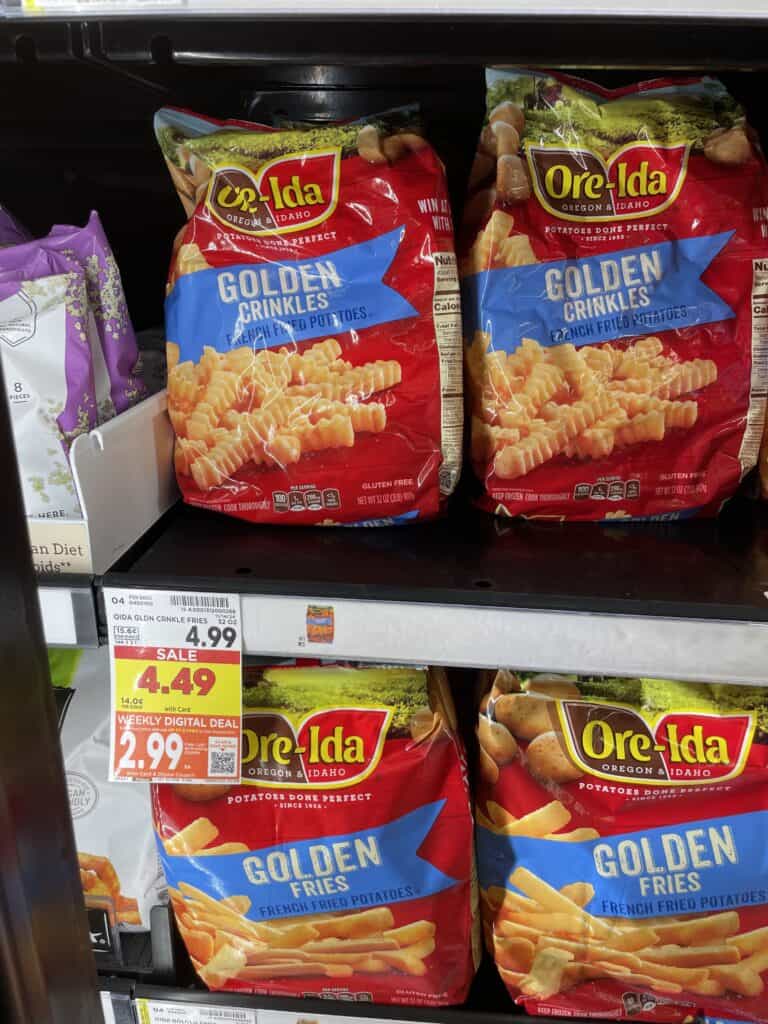 Ore-Ida Frozen Potatoes Kroger Shelf Image 