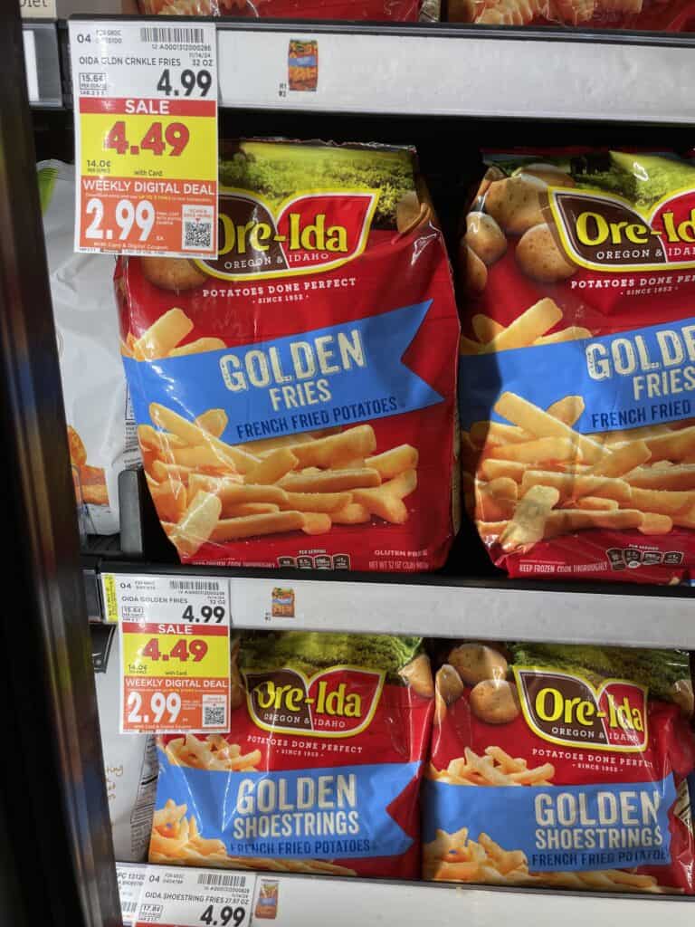 Ore-Ida Frozen Potatoes Kroger Shelf Image 