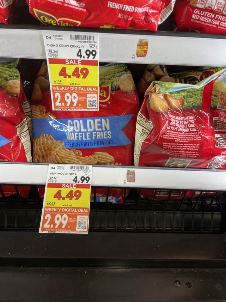 Ore-Ida Frozen Potatoes Kroger Shelf Image 