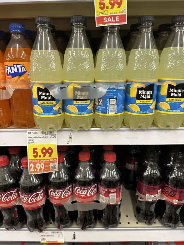 Pepsi, Coca-Cola Dr. Pepper 7UP Kroger Shelf Images