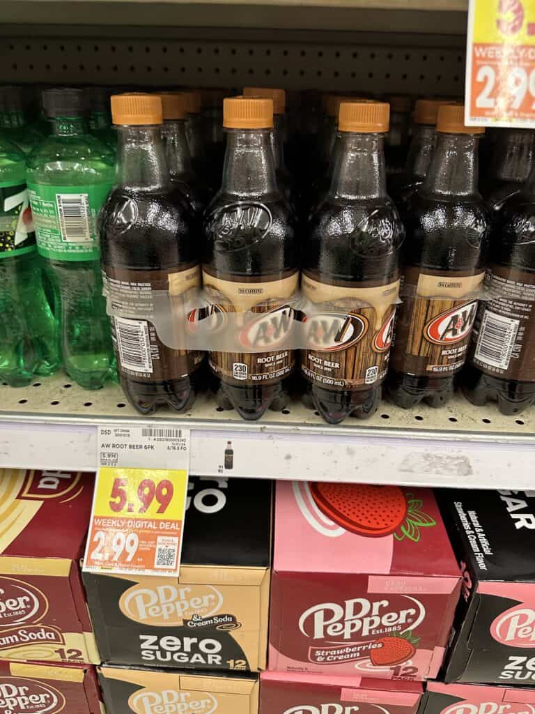 Pepsi, Coca-Cola Dr. Pepper 7UP Kroger Shelf Images