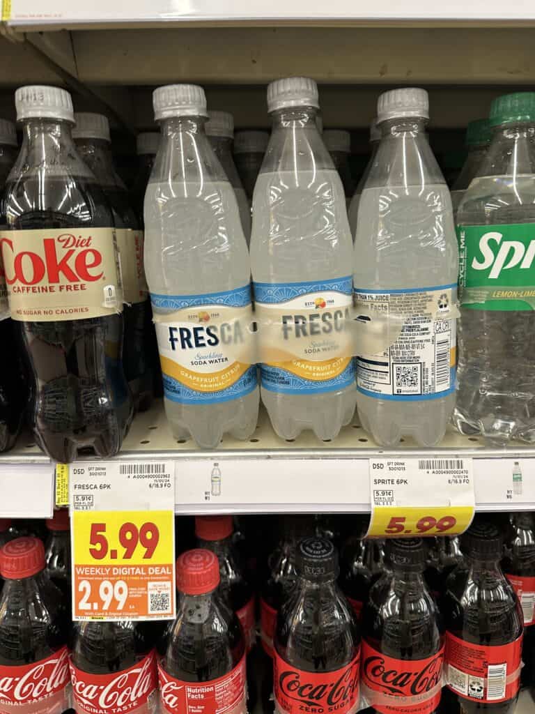 Pepsi, Coca-Cola Dr. Pepper 7UP Kroger Shelf Images