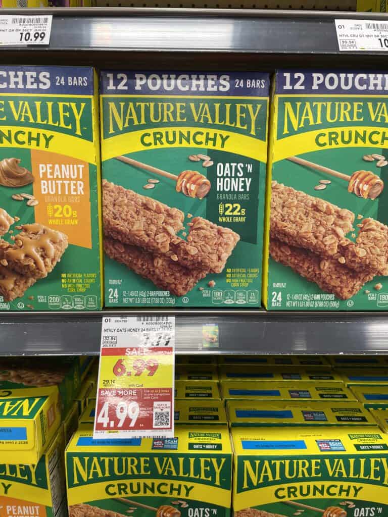 Nature Valley Granola Bars Kroger Shelf Image