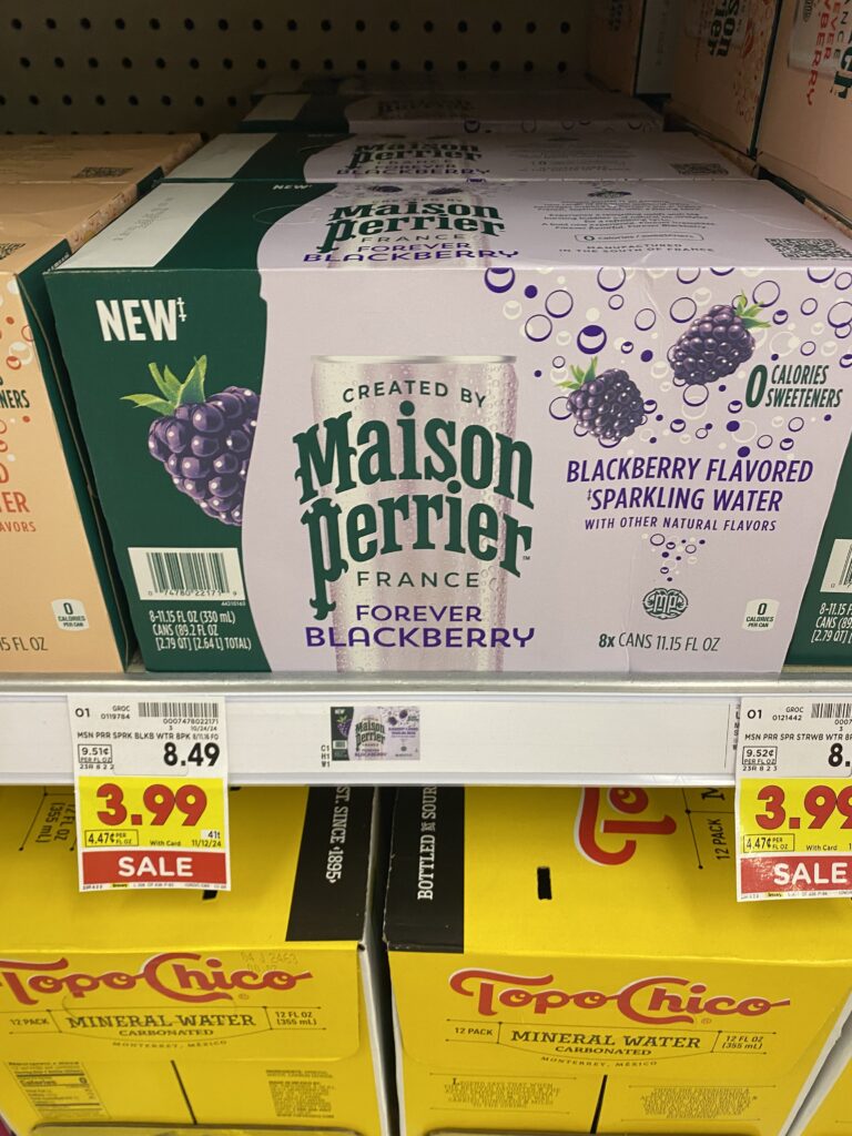 Maison Perrier Sparkling Water Kroger Shelf Image