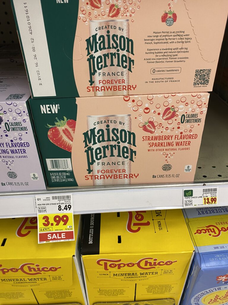 Maison Perrier Sparkling Water Kroger Shelf Image